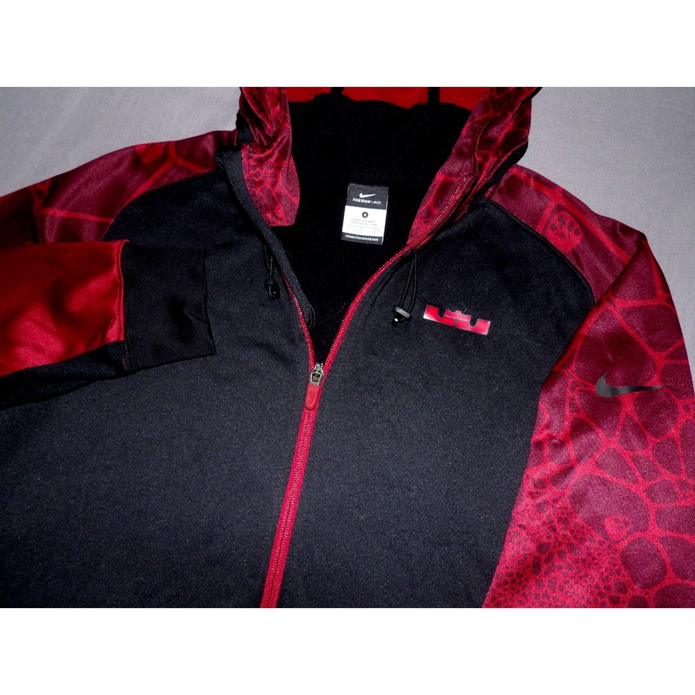 Nike Therma-Fit Lebron James Zip-Up Performance Hoodie Sweatshirt Men's Small‎